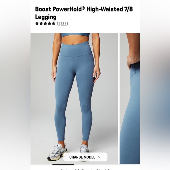 Fabletics Boost Powerhold High-Waisted 7/8 Legging Size XS💎 - Picture 8 of 11